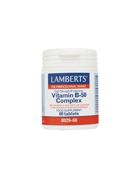 Lamberts Vitamin B‑50 Complex – Συμπλήρωμα Βιταμινών B‑Complex – 60 Ταμπλέτες