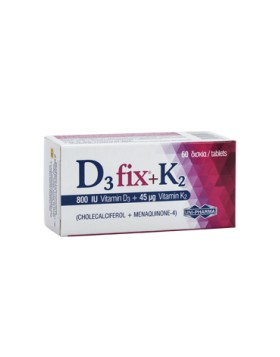 Uni-pharma D3 Fix 800IU + K2 45μg 60δισκία