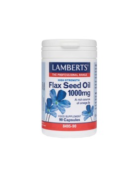 Lamberts Flax Seed Oil 1000mg Έλαιο Λιναρόσπορου 90caps