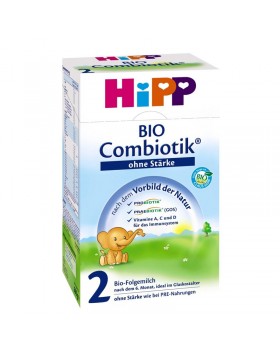 Hipp Bio Combiotic No2 Βιολογικό Γάλα Βρεφικής Ηλικίας Χωρίς Άμυλο Μετά τον 6ο Μήνα 600gr 