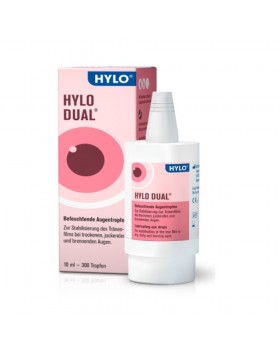 Ursapharm Hylo-Dual Λιπαντικές Οφθαλμικές Σταγόνες με Εκτοΐνη 10ml