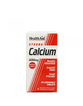 Health Aid Calcium Strong 600mg, 60chew.tabs