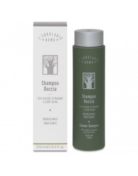 L'Erbolario Uomo Shampoo Doccia 250ml – Ανδρικό σαμπουάν & αφρόλουτρο 2 σε 1 με φρέσκο, κομψό άρωμα και φυτικά εκχυλίσματα