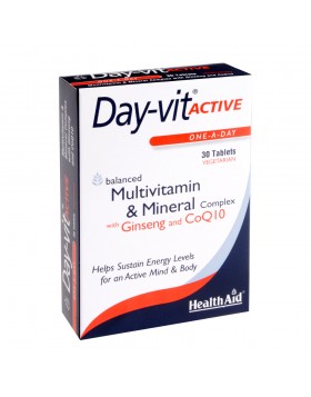 Health Aid Day-Vit Active Co-Q-10 & GINSENG -blister 30's