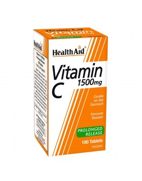 Health Aid Vitamin C 1500mg Prolonged Release 100 Tab Vegan
