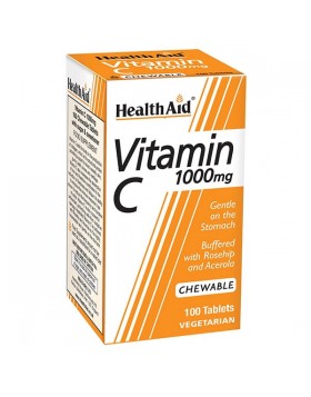 Health Aid Vitamin C 1000mg  100 tabs Chewable Vegetarian