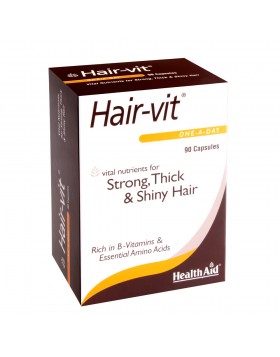 Health Aid HairVit™ 90 Κάψουλες (Blister) - Συμπλήρωμα για Τριχόπτωση & Ενίσχυση Μαλλιών