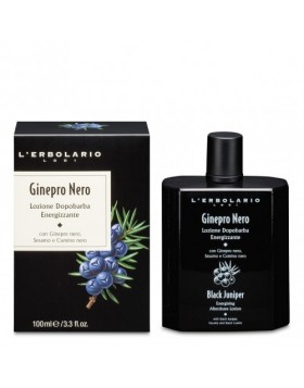 L'Erbolario Ginepro Nero After Shave 100ml – Αναζωογονητικό after shave με ξυλώδες άρωμα κέδρου και μπαχαρικών για απαλό και φρέσκο δέρμα