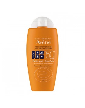 Avene Fluide Sport SPF50+ Αντιηλιακό Γαλάκτωμα για Πρόσωπο & Σώμα Ιδανικό για Αθλητικές Δραστηριότητες, 100ml