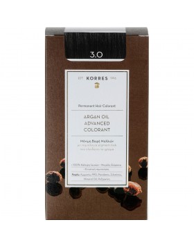 Korres Argan Oil Advanced Colorant 3.0 Dark Brown Natural - Καστανό Σκούρο Φυσικό (50ml) 