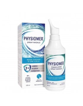 Physiomer Normal Jet Διάλυμα Καθημερινού Καθαρισμού με 100% Θαλασσινό Νερό 135ml