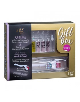 Ag Pharm Gift Box Μικτές-Λιπαρές-Νεανικές επιδερμίδες & Derma roller 0.25mm