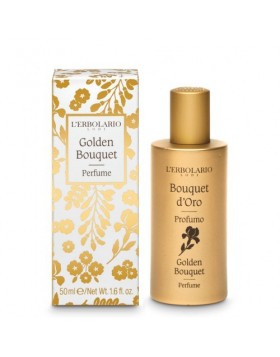 L’Erbolario Bouquet d' Oro Eau de Parfum Unisex 50ml – Λουλουδένιο‑Αμυγδαλένιο Άρωμα με Βανίλια & Κεχριμπάρι