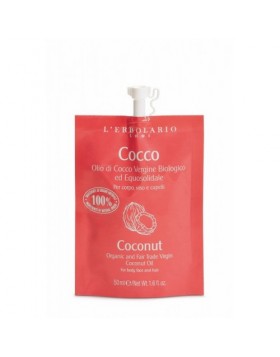 L'Erbolario Cocco Οργανικό Έλαιο για Μαλλιά, Πρόσωπο και Σώμα 50ml
