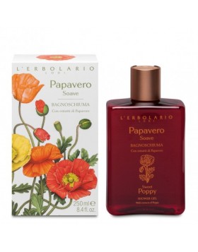 L'Erbolario Papavero Αφρόλουτρο 250ml - Λουλουδένιο Άρωμα Παπαρούνας & Απαλός Καθαρισμός
