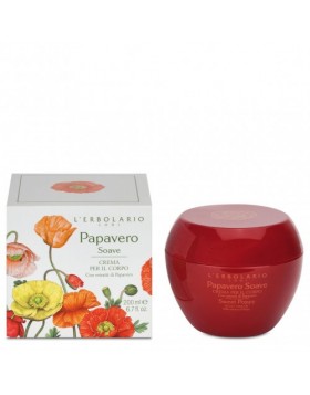 L'Erbolario Papavero Κρέμα Σώματος 200ml - Ενυδάτωση & Λουλουδένιο Άρωμα Παπαρούνας