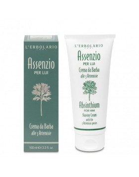 L'Erbolario Assenzio Κρέμα Ξυρίσματος 100ml – Απαλή και προστατευτική κρέμα για καθαρό ξύρισμα με φυσικά εκχυλίσματα