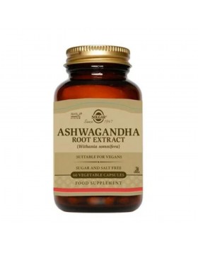 Solgar Ashwagandha Root Extract 60 Κάψουλες – Τόνωση, Αντιστρές & Ορμονική Ισορροπία 