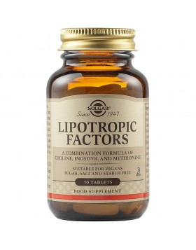 Solgar Lipotropic Factors 50 Δισκία – Αποτοξίνωση Ήπατος & Λιποδιάλυση