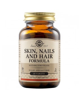 Solgar Skin, Nails & Hair Formula 60 ταμπλέτες – Υγιές δέρμα, μαλλιά & νύχια