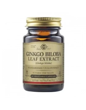 Solgar Ginkgo Biloba – 60 Φυτικές Κάψουλες για Μνήμη, Συγκέντρωση & Εγκεφαλική Λειτουργία