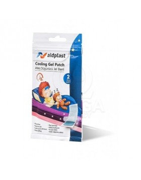 VICTOREKS Aidplast Cooling Gel Patch Έμπλαστρο Υδρογέλης για την Μείωση του Πυρετού 2τμχ