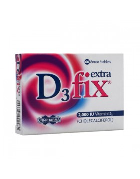 Uni-Pharma D3 Fix Extra 2000 IU 60 Tab Βιταμίνη D3