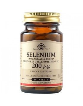 Solgar Selenium 200μg – 50 Δισκία για Αντιοξειδωτική Προστασία & Υγεία Ανοσοποιητικού