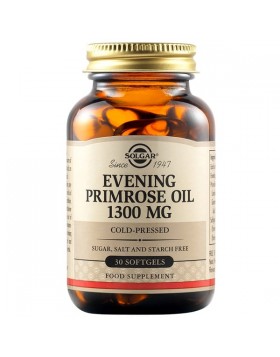 Solgar Evening Primrose Oil 1300mg 30 Softgels – Υποστήριξη Δέρματος & Ορμονικής Ισορροπίας