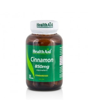 Health Aid Cinnamon 850mg – 30 Κάψουλες για Υγεία & Μεταβολισμό