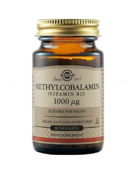 Solgar Methylcobalin Vit-12 1000μg 30 Υπογλώσσια Δισκία – Βιταμίνη Β12 Υψηλής Απορρόφησης