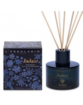 L'Erbolario Indaco Αρωματικό Χώρου με Ξύλινα Στικς 200ml – Αρωματίστε τον χώρο σας με κομψότητα & στυλ