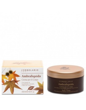 L'Erbolario Ambraliquida Body Cream 250ml — Θρεπτική Κρέμα Σώματος με Άρωμα Κεχριμπαριού