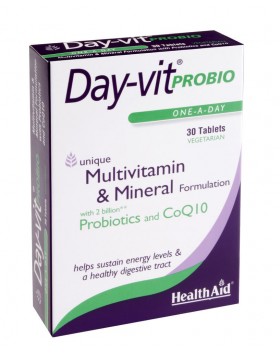 Health Aid Day-Vit Probio 2 Billion Probiotic & CoQ10 30tabs