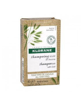 Klorane Shampoo Bar with Oat Στέρεο Σαμπουάν με Βιολογική Βρώμη για Όλη την Οικογένεια 80gr
