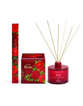 L'Erbolario Rosa Purpurea Αρωματικό Χώρου Με Ξύλινα Στικ 200ml