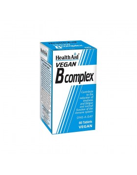 Health Aid Vegan B‑Complex 60 ταμπλέτες — Συμπλήρωμα βιταμινών Β για Ενέργεια & Ευεξία