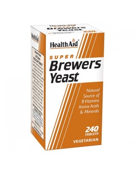Health Aid Brewers Yeast 300 mg 240 Ταμπλέτες — Μαγιά Μπύρας για Ενέργεια & Ευεξία