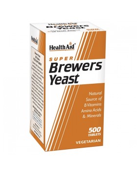 Health Aid Brewer’s Yeast 300mg 500 Ταμπλέτες - Μαγιά Μπύρας για Ενέργεια, Μαλλιά & Μεταβολισμό