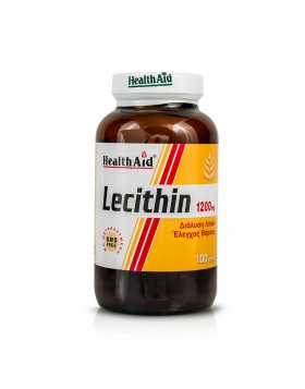Health Aid Lecithin 1200 mg Συμπλήρωμα Φυσικής Λιποδιάλυσης με Λεκιθίνη 100caps