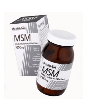 Health Aid MSM 1000mg with Vit-C 90 tab VEGETARIAN