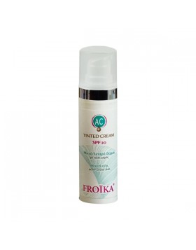Froika AC Tinted Cream SPF20 30ml – Αντιηλιακή Κρέμα Προσώπου για Ακνεϊκό & Λιπαρό Δέρμα