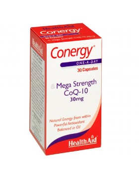 Health Aid Conergy Mega Strength CoQ10 30mg 30caps
