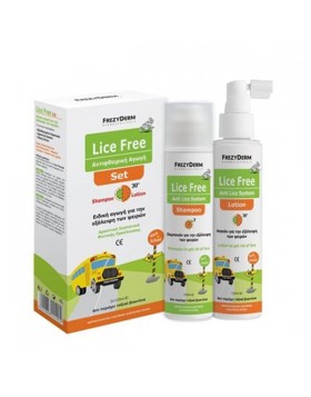 Frezyderm Lice Free Set Ολοκληρωμένη Αγωγή για Ψείρες Σαμπουάν & Λοσιόν 2 X 125ml