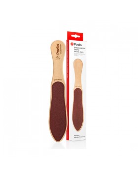 Podia Premium Wooden Foot File – Επαγγελματική Ράσπα Διπλής Όψης για Σκληρύνσεις Ποδιών