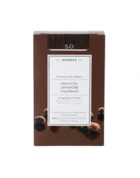 Korres Argan Oil Advanced Colorant 5.0 Light Brown Natural - Καστανό Ανοιχτό Φυσικό 50ml