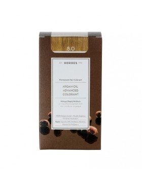 Korres Argan Oil Advanced Colorant 8.0 Light Blonde - Ξανθό Ανοιχτό 50ml