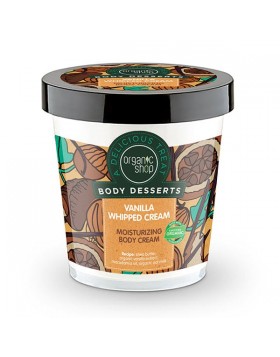 Organic Shop by Natura Siberica Body Desserts Vanilla Whipped Cream Βανίλια Σαντιγύ Ενυδατική Κρέμα Σώματος 450ml