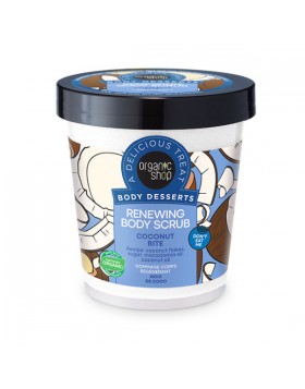 Organic Shop by Natura Siberica Body Desserts Renewing Body Scrub Coconut Bite Απολεπιστικό Σώματος με Καρύδα 450ml