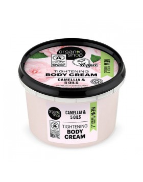 Organic Shop by Natura Siberica Tightening Body Cream Camelia & 5 Oils Κρέμα Σώματος 250ml
